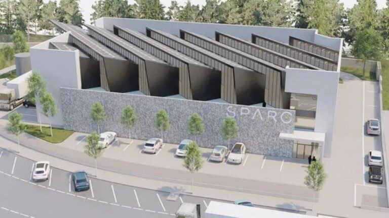 Infografía da futura fábrica de microchips