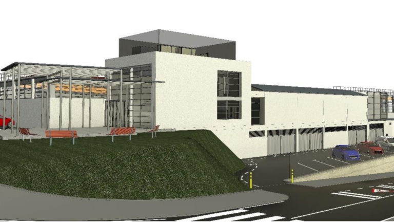 Infografía do proxecto da piscina de Teis